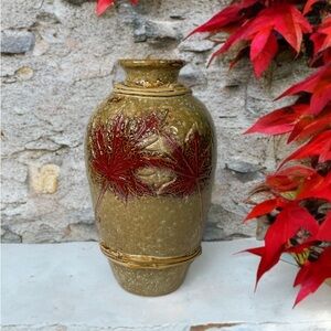 Vintage German Art Pottery Vase 10”